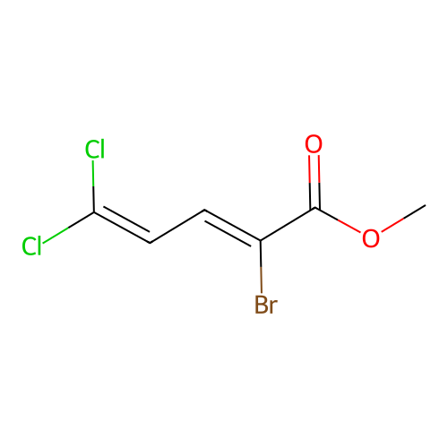 Methyl 2-bromo-5,5-dichloropenta-2,4-dienoate structure