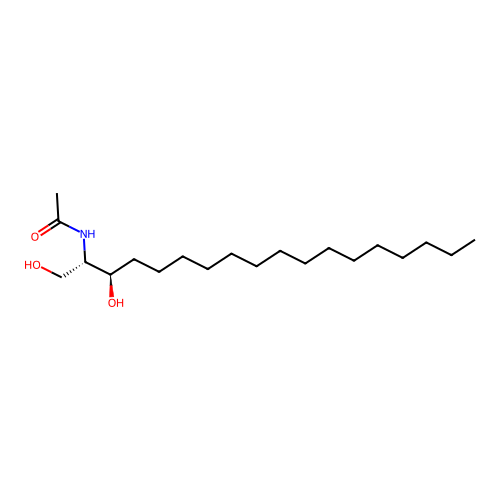 N-((1S,2R)-2-Hydroxy-1-(hydroxymethyl)heptadecyl)acetamide structure