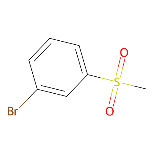 Benzene, 1-bromo-3-(methylsulfonyl)- structure