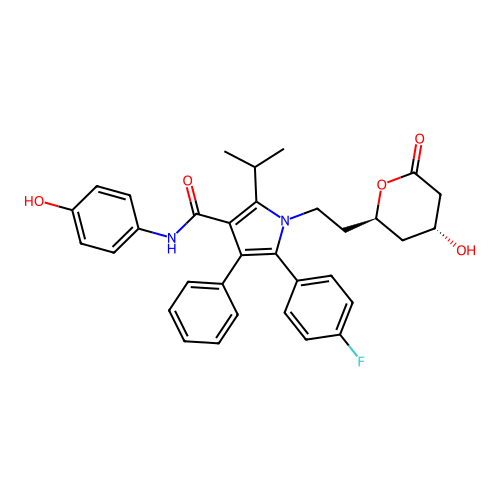 p-Hydroxyatorvastatin lactone structure