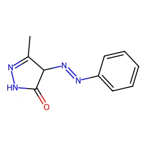 3-Methyl-4-(2-phenyldiazen-1-yl)-4,5-dihydro-1H-pyrazol-5-one structure