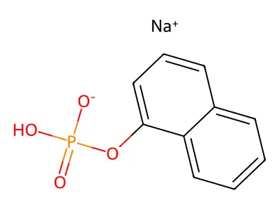 1-萘酚磷酸二氢酯钠盐 structure