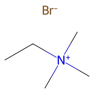 三甲基乙基溴化铵 structure
