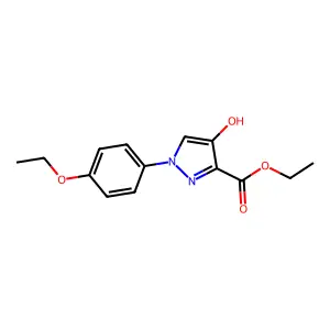 Ethyl 1-(4-ethoxyphenyl)-4-hydroxy-1H-pyrazole-3-carboxylate structure