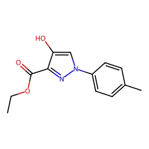 Ethyl 4-hydroxy-1-(4-methylphenyl)-1H-pyrazole-3-carboxylate structure