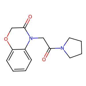 4-(2-Oxo-2-pyrrolidin-1-ylethyl)-1,4-benzoxazin-3-one structure
