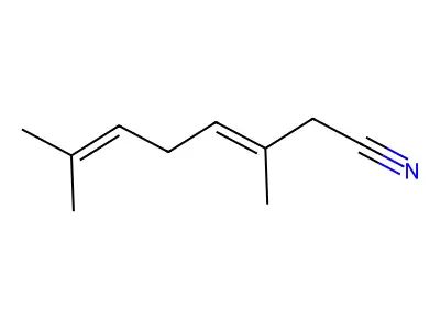 3,7-二甲基辛-3,6-二烯腈 structure