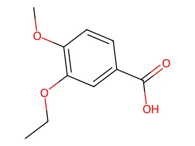 3-Ethoxy-4-methoxybenzoic acid structure