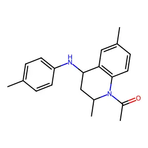 4-Quinolinamine, 1-acetyl-1,2,3,4-tetrahydro-2,6-dimethyl-N-(4-methylphenyl)-, (2R,4S)-rel- structure