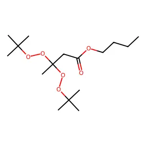 Butyl 3,3-bis((tert-butyl)dioxy)butyrate structure