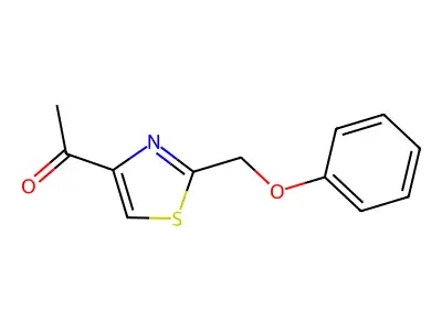 1-[2-(Phenoxymethyl)-4-thiazolyl]ethanone structure
