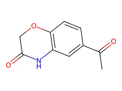 6-Acetyl-2H-1,4-benzoxazin-3(4H)-one structure