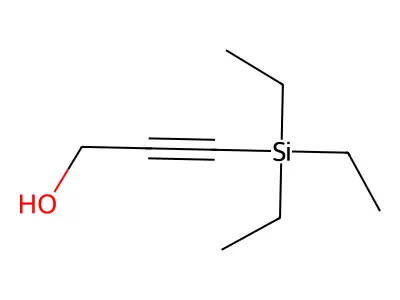 3-(triethylsilyl)prop-2-yn-1-ol structure