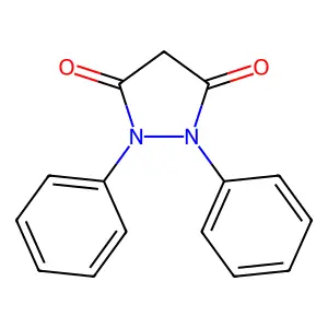 1,2-Diphenyl-3,5-pyrazolidinedione structure