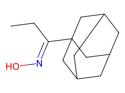 N-[1-(adamantan-1-yl)propylidene]hydroxylamine structure
