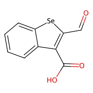 2-Formyl-1-benzoselenophene-3-carboxylic acid structure