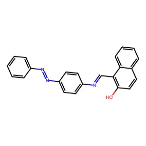 1-((4-Phenylazo-phenylimino)-methyl)-naphthalen-2-OL structure