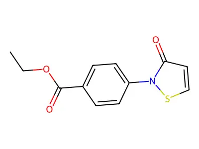 Ethyl 4-(3-oxoisothiazol-2(3H)-yl)benzoate structure