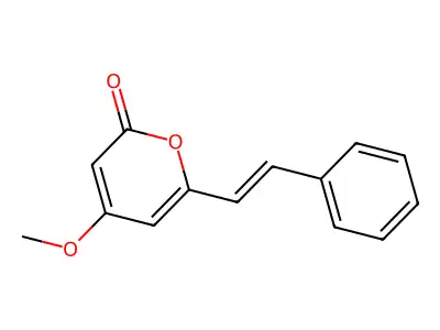 4-Methoxy-6-(2-phenylethenyl)-2h-pyran-2-one structure