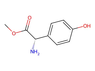 p-Hydroxyphenylglycine methyl ester structure