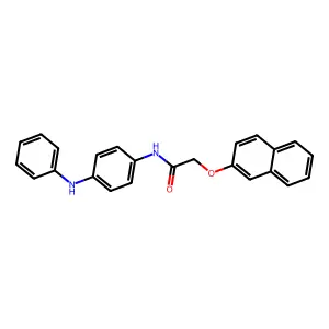 N-(4-anilinophenyl)-2-(2-naphthyloxy)acetamide structure