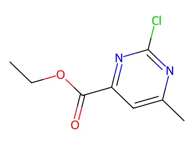 Ethyl 2-chloro-6-methylpyrimidine-4-carboxylate structure