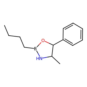 2-Butyl-4-methyl-5-phenyl-1,3,2-oxazaborolidine structure