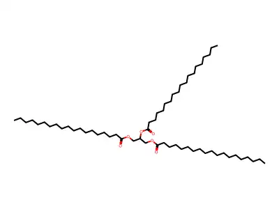 Trinonadecanoylglycerol structure