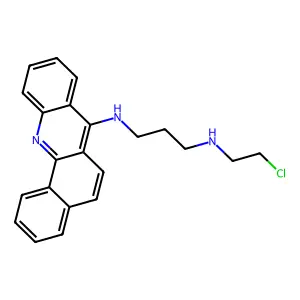 1,3-Propanediamine, N-benz[c]acridin-7-yl-N'-(2-chloroethyl)- structure