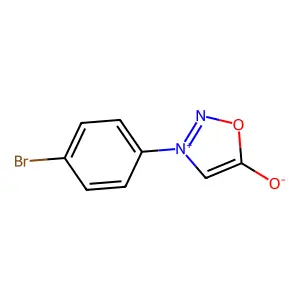 3-(4-Bromophenyl)oxadiazol-3-ium-5-olate structure