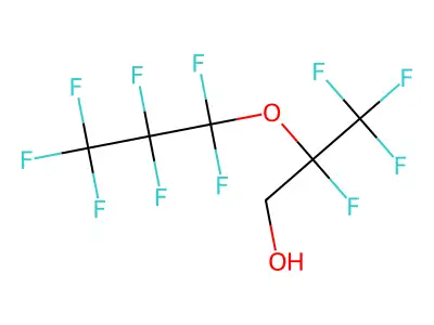2,3,3,3-Tetrafluoro-2-(heptafluoropropoxy)propan-1-ol structure