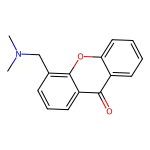 Xanthen-9-one, 4-(dimethylamino)methyl- structure