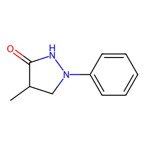 4-Methyl-1-phenylpyrazolidin-3-one structure