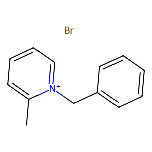 Pyridinium, 2-methyl-1-(phenylmethyl)-, bromide (1:1) structure
