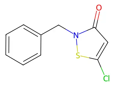 2-benzyl-5-chloroisothiazol-3(2H)-one structure