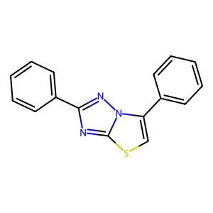 2,6-Diphenylthiazolo(3,2-b)(1,2,4)triazole structure