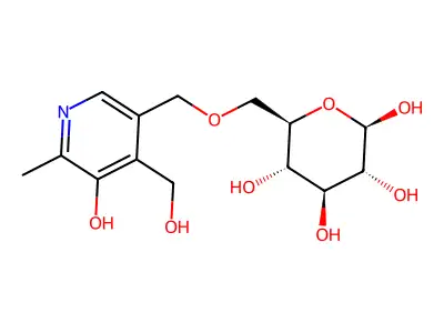 5'-O-beta-D-Glucosylpyridoxine structure