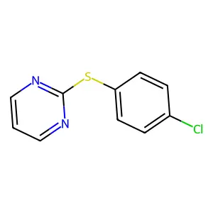 Pyrimidine, 2-(p-chlorophenylthio)- structure