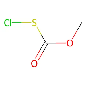 Thiocarbonic acid, anhydrosulphide with methyl thiohypochlorite structure