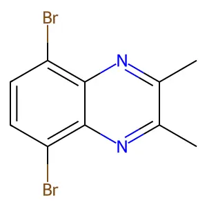 5,8-Dibromo-2,3-dimethylquinoxaline structure