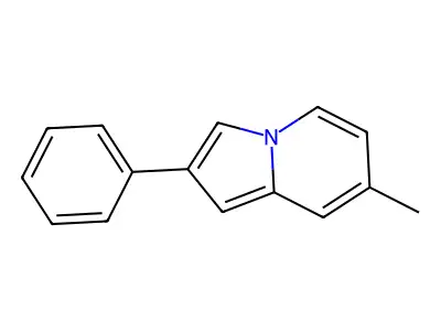 7-Methyl-2-phenylindolizine structure
