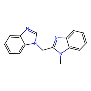 2-(Benzimidazol-1-ylmethyl)-1-methylbenzimidazole structure