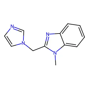 2-(Imidazol-1-ylmethyl)-1-methylbenzimidazole structure