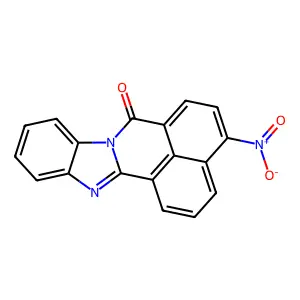 4-Nitro-benzo[de]benzo[4,5]imidazo[2,1-a]isoquinolin-7-one structure
