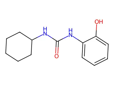 1-Cyclohexyl-3-(2-hydroxyphenyl)urea structure