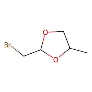 cis-2-Bromomethyl-4-methyl-1,3-dioxolane structure