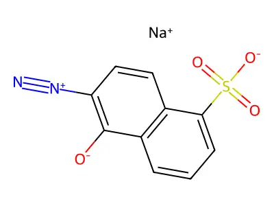 2-重氮-1-萘酚-5-磺酸钠 structure