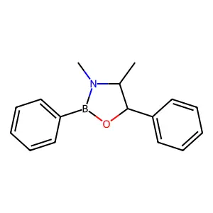 3,4-Dimethyl-2,5-diphenyl-1,3,2-oxazaborolidine structure