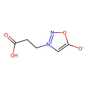 3-(2-Carboxyethyl)oxadiazol-3-ium-5-olate structure