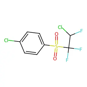 p-Chlorophenyl 2-chloro-1,1,2-trifluoroethyl sulphone structure